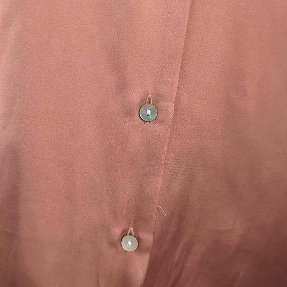 Zara/Satin Effect Shirt Sz M - Picture 6 of 6